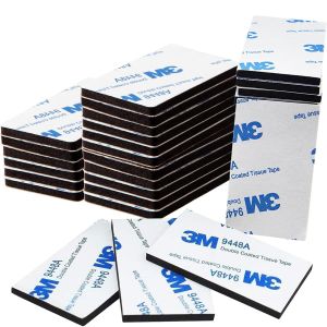 Adhesif Double Face Extra Fort Mousse,50 Pi&egrave;ces Tampon Adh&eacute;sif double face,3M Pastille Adhesive Double Face Imperm&eacute;ables pour la Maison,Bureau,Rectangulaire - Neuf