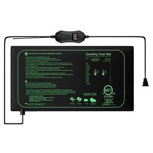 Tapis chauffant pour semis 50 W avec thermostat, reglage de la temperature de 5 a 42 ¡ãC pour la croissance des plantes, Ger - Neuf