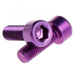 1 Paire De Boulons De Porte-Bidon D'eau De Vélo Vis Taraudeuses Hexagonales En Alliage D'aluminium M5 - Neuf