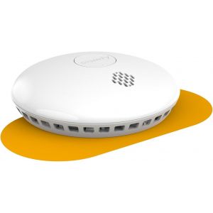 Détecteur de fumée connecté, Sirène 85dB, Compatible Somfy Home Alarm, et Somfy One (+), Blanc - Neuf