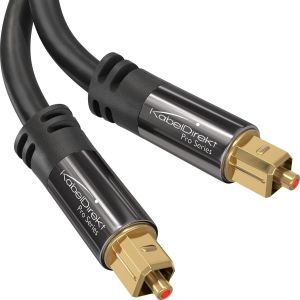 15m C&acirc;ble Audio Num&eacute;rique Optique/C&acirc;ble Toslink Fibre Optique Pour Home Cin&eacute;ma,Ps4,Xbo - Neuf