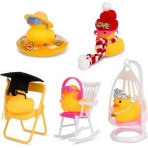 Canards En Caoutchouc À Chapeau Pour Voiture - Déco Amusante Et Originale! - Neuf