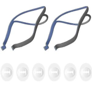 Lot De 2 Sangles De Harnais De Rechange Airfit P10 Pour Masque D'oreiller Nasal Cpap,Ajustement R&eacute;glable Avec 6 R&eacute;glages - Neuf