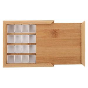 Bo&icirc;te De Palette D'aquarelle En Bois Plateau De Peinture De Voyage Portable - Neuf