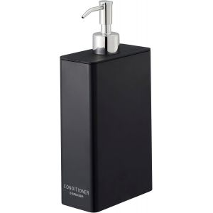 KAL-Distributeur De Conditionneur D'Intérieur - Pompe À Bouteille Contemporaine Pour Douche, Résine Abs, Inoxydable, Polyéthylène, Noir, Taille Unique - Neuf