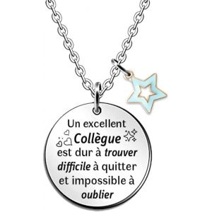 Kal-Colliers Meilleure Amie Cadeaux D'anniversaire Pour Femmes Hommes Pendentif Collier Collègues Noël Souvenir Amitié Apprécier Bijoux Ami Graduation Adieu Retraite Fleur Souvenir - Neuf