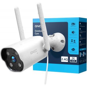 SUBZONAL-Camera Surveillance WiFi 2K Cam&eacute;ra Ext&eacute;rieur, Vision Nocturne, &Eacute;tanche, D&eacute;tection Mouvement, Alarme Sonore, Enregistrement 24/7, Audio Bidirectionnel, 2.4G, GT1Pro - Neuf