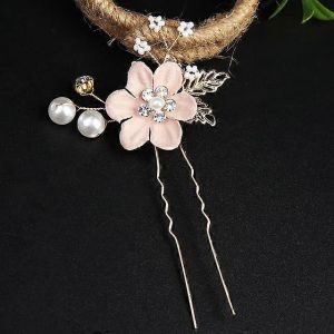 Peigne &iquest;&iquest; Cheveux Perle Strass Haarnadel Pour Femmes, &iquest;&iquest;L&iquest;&iquest;Gant Ornement De T&iquest;&ordm;te En Alliage En Forme De Feuille, Couronne De Mari&iquest;&iquest;E, Accessoires Pour Cheveux 14 - Neuf