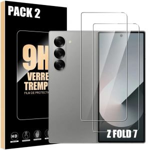 2 Verre Trempé pour Samsung Galaxy Z Fold 7, Protection d'écran Anti-Rayures 9H Antichoc Transparent - EFConnection - Neuf