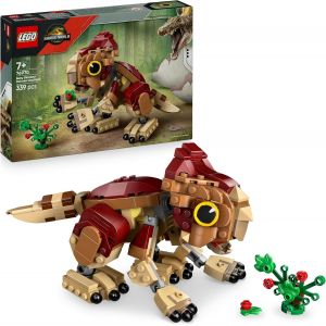 KALANKA-Jurassic World Dolores, Le Bébé Aquilops - Jeu de Construction & Décoration - Figurine de Dinosaure - Plante avec Fleurs - Cadeau pour Garçon ou Fille dès 7 Ans & Fans du Film Renaissance 769 - Neuf
