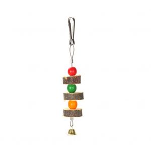 Hjlian Perles Colorees Pour Oiseaux De Compagnie, Perroquets, Jouet A Macher, Accessoires Pour Cage Suspendue Avec Clochette - Neuf