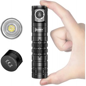 Tianyi-D1 Edc Lampe Torche Led 1100 Lumens, Magnétique Lampe De Poche Rechargeable Ip68 Imperméable, Bi-Directionnelle Petite Torche Clip-On 6 Modes Pour Camping Randonnée Outdoor Travail - Neuf