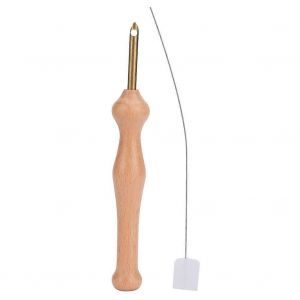 Manche En Bois D'aiguille À Broder Avec Enfile-Aiguille Vêtements Artisanat Outil De Tissage - Neuf