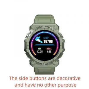 Montre Intelligente Fitness Bracelet Sport Podom&egrave;tre Contr&ocirc;le Musique Bt Connexion Horloge Alarme M&eacute;t&eacute;o Message Smartwatch Fd68S Y56.Green. - Neuf