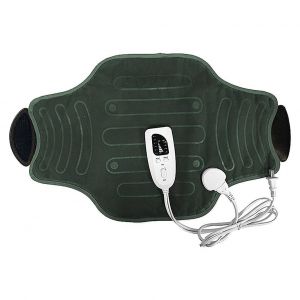 Ceinture Chauffante Pour Homme Et Femme, Coussin De Massage Chauffant &Eacute;lectrique Pour Le Dos Et La Taille, Soulageant Les Douleurs Abdominales, D'estomac Et De La Taille, Gris - Neuf