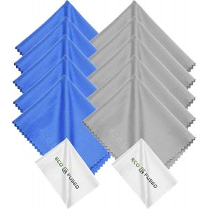 Kalanka-Chiffons De Nettoyage En Micro-Fibre - 12 Chiffons Color&eacute;s Et 2 Blancs, Id&eacute;al Pour Lunettes, Montures, Objectifs, Ipad, Iphone, Tablettes, T&eacute;l&eacute;phones Portables, Lcd - Neuf