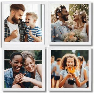 Cadre Photo Klee 13x18 cm en Beige - Simple et Moderne en Bois - Ch&acirc;ssis pour l'image 13x18 - Neuf