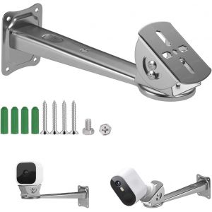 Support Mural en Acier Inoxydable pour cam&eacute;ra de Surveillance, Bras d'extension pour Eufy Solocam s220, syst&egrave;mes de Surveillance de s&eacute;curit&eacute; Accessoires Installation int&eacute;rieure et ext&eacute;rieure - Neuf