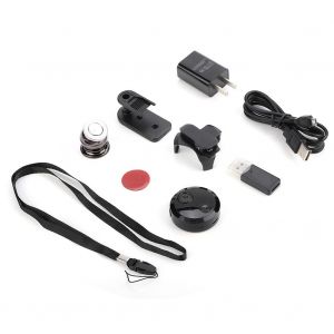 Mini camera d'action portable 1080P HD infrarouge WiFi pour le sport et la securite a domicile - Neuf