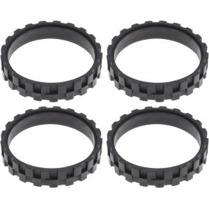 Lot de 4 pneus compatibles avec Roomba Series 500 600 700 800 900 e5 e6 i7 Gamme compl&egrave;te de mod&egrave;les antid&eacute;rapants, excellente adh&eacute;rence et assemblage facile - Neuf