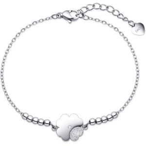 Tianyi-- Bracelet Femme Acier Inoxydable Porte-Bonheur Cadeau 2025 - Assorti Au Collier - Neuf
