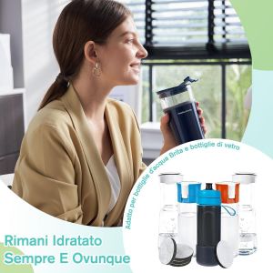 Lot de 8 filtres &agrave; eau,filtres de rechange compatibles avec Fill & Go,r&eacute;duit chlore,plomb,PFAS et microplastiques - Neuf