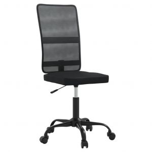 Chaise fauteuil si&egrave;ge de bureau informatique &eacute;tude tissu en maille noir Helloshop26 02_0024045 - Neuf