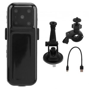 Camera De Sport Wi-Fi Hd 1080p Avec Clip Arriere, Fonctionnement Par Un Seul Bouton Et Ventouse, Stockage De 16 Go, Camera Portable Pour Le Cyclisme - Neuf