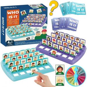 Chenquansarl-Qui Est Ce Jeux De Societe, Jeu De Soci&eacute;t&eacute; Classique, Jeu De Devinettes Raisonnement Cartes &Agrave; Deviner, Jeux Soci&eacute;t&eacute; Pour Enfants En Famille - Neuf