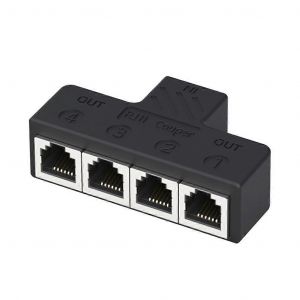 Adaptateur répartiteur de ligne téléphonique 3/4 voies,bonnes performances - Neuf