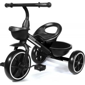 Asfasfq-Tricycle Enfant 3 Ans, V&eacute;lo Enfant De 24 Mois &Agrave; 5 Ans, Tricycle B&eacute;b&eacute; De 2,5 &Agrave; 5 Ans, Cadeau Tricycles Pour Tout-Petits Pour Les 2-4 Ans, Noir - Neuf