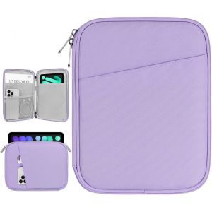 8-9 Pouces Tablette Housse Pochette Compatible avec iPad Mini 7/6 8,3"" 2024/2021, iPad Mini 5/4/3/2/1 7,9"", Galaxy Tab A7 Lite 8,7""/Tab A 8,0"", Tab M8 (4/3/2) 8"", Tab M9 9"" 2023, Gris Violet - Neuf