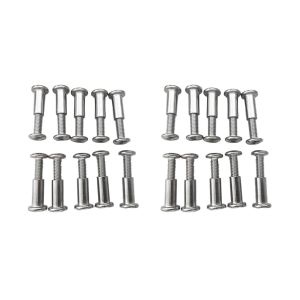 40 Pi&egrave;ces Vis Post Fit Pour 5/16 Pouces (8mm) Trou De Diam&egrave;tre M&acirc;le M6x20mm M6x18mm Boucle Ceinture Boulons Liaison Attache En Cuir - Neuf