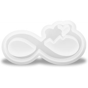 Moule En Silicone Pour Bougeoirs, D&eacute;corations En Forme De C?ur, Moules En Pl&acirc;tre Pour Couler De La R&eacute;sine, Rubans Et C?urs, Moules En Silicone Pour Bricolage, Cristal, &Eacute;poxy, Bougies - Neuf