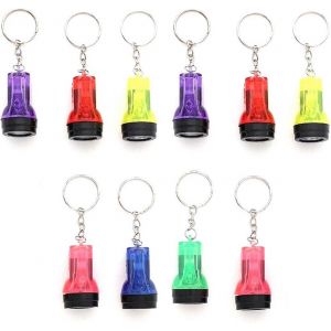 Mevronisshop-Jzk10x Pratique Et L&eacute;ger Porte-Cl&eacute;s Torche Mini Pour Remplisseurs Sacs F&ecirc;te Enfants, Petite Lampe Poche Led Porte-Cl&eacute;s Cadeaux F&ecirc;te, Lampe Lumineuse En Trou Serrure, Outil D'urgence Pour - Neuf
