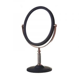 R&eacute;glable De Bureau, Miroir De Maquillage 360 Degr&eacute;s De Rotatif De Table, Miroir De Courtoisie Taille Compacte - Neuf