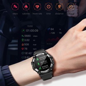 Montre Connect&eacute;e &Eacute;tanche 1.39' Bluetooth Suivi Sant&eacute; Batterie Longue Dur&eacute;e Bleu Yonis - Neuf