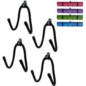Paquet De 4,Tapis De Yoga Foam Roller Rack Support De Rangement Mural Pour Cours De Fitness Ou Salle De Sport À Domicile - Neuf