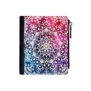 Portefeuille Mandala Namaste Zen Yoga Méditation Mandala_3751 Compact en Simili-Cuir PU Porte-Cartes avec Fermeture Éclair Multi-Poches Unisexe Homme Femme A - Neuf