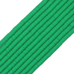 Heishi Lot De 3 400 Perles Plates En Vinyle Respectueuses De L'environnement Faites À La Main En Argile Polymère De 6 Mm Pour Surfeur,Collier,Bracelet,Boucles D'oreilles,Fabrication De - Neuf