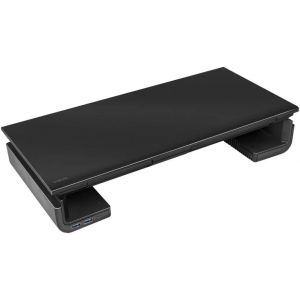 Rehausseur De Moniteur Tv Ergonomique Avec 3 Ports Usb, Charge Maximale : 25 Kg, Longueur : 42 &Agrave; 52 Cm - Neuf