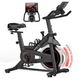 V&eacute;lo D'Exercice Stationnaire Robore Cbe20 - Home Gym Silencieux Avec Transmission Par Courroie, Capacit&eacute; 136 Kg, Si&egrave;ge Confort & Support Ipad/Bouteille - Neuf