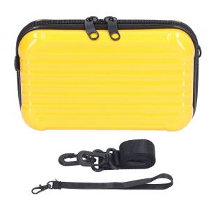 Etui de transport pour appareil photo, sac de rangement rigide portable, petit sac de voyage pour appareil photo Insta360 X3, jaune - Neuf