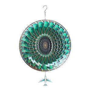 3D Wind Spinner 12 pouces Jardin Laser Cut Suspendu Wind Spinner Art Deco - Neuf