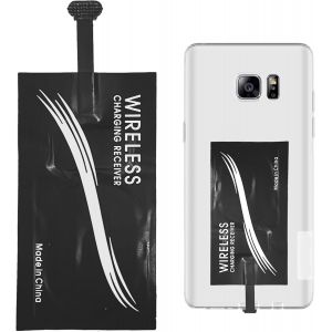 jum-R&eacute;cepteur De Charge Sans Fil,Adaptateur Induction Chargeur Mince Module Autocollant R&eacute;cepteur Pour Pixel,Galaxy,Et Autres T&eacute;l&eacute;phones Android Usb C - Neuf