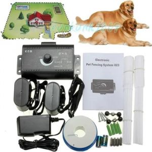 Cloture Electrique Pour 2 Chiens Collier Anti Fugue Étanche Invisible Collier Nf - Neuf