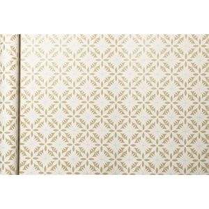 223830c-Un Rouleau De Papier Cadeau-Kraft Brut 70g 100% Recyclé-5mx35cm (Spécial Petite Largeur)-Motif : Fleurs Blanches-Emballage Cadeau,Idéal Pour Les Petits Emballages - Neuf