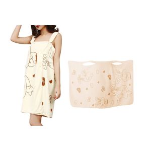 Serviette De Bain Ajustable Pour Femme, Id&eacute;ale Pour La Douche Et La Plage - Jaune, S&eacute;chage Rapide, L&eacute;g&egrave;re, Taille Unique - Neuf