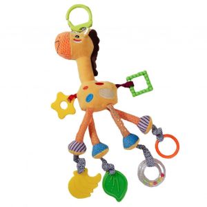 Jouet À Suspendre Pour Berceau Avec Anneau De Dentition, Adorable Cheval/Girafe En Peluche, Jouet Apaisant Et Réconfortant Pour Bébé, Hochet Musical Et Sensoriel-Un - Neuf