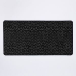 Grand Tapis de Souris Gaming pour Bureau Motif sombre japonais Seigaiha 75x40cm Antidérapante Clavie - Neuf